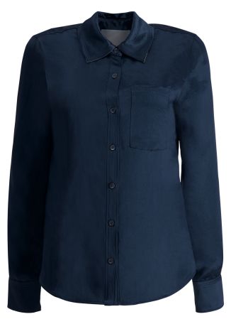 Green satin shirt