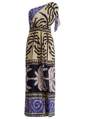 Tanga coast one-shoulder cotton maxi dress