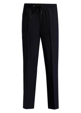 Arcade blue straight-leg wool-blend trousers