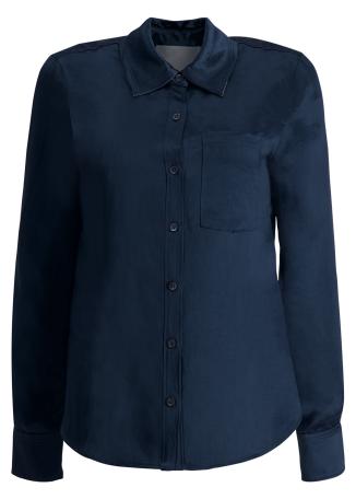 Green satin shirt