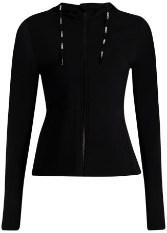 Agility Test black hooded stretch-jersey jacket