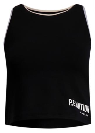 Tempo black logo-print stretch-jersey bra top