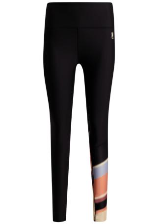 Flex black printed stretch-jersey leggings