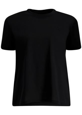 Primary Slim Fit black logo-embroidered jersey T-shirt