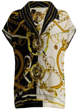 Coast to coast printed silk shirt