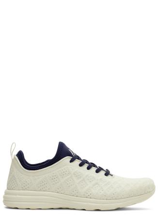Techloom phantom ivory woven stretch-knit sneakers