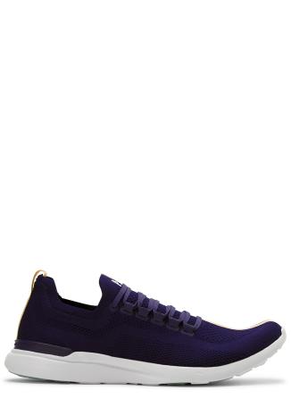 Techloom breeze blue mesh stretch-knit sneakers