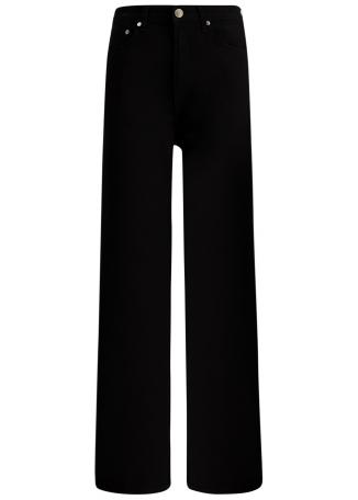 Logan black wide-leg jeans