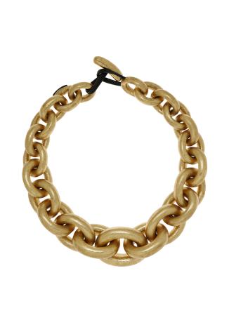Catena gold-tone acacia chain necklace