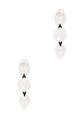Lumen geometric acrylic drop earrings