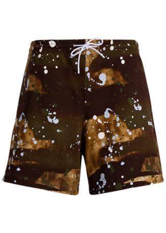 Printed cotton shorts