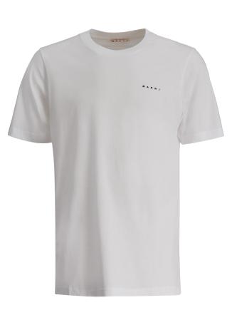 White logo cotton t-shirt