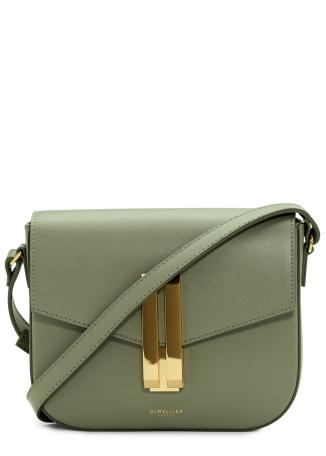 The small vancouver green leather cross-body bag